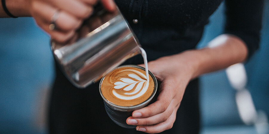 Latte Art - Leaf