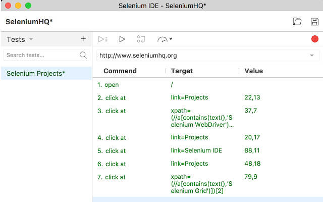 Selenium IDE.