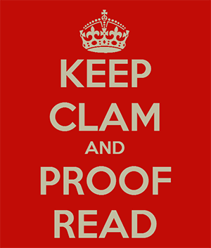 Keep Clam and Proofread